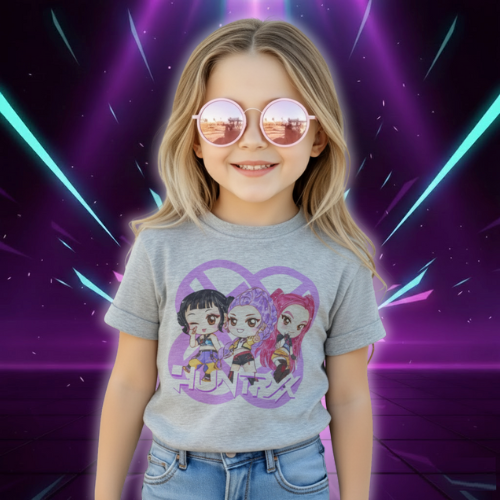 T-shirt KPop Anime Demon Hunters Enfant