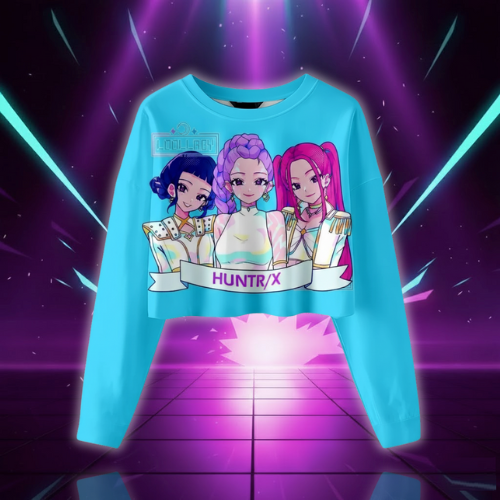 Sweat Crop KPop Huntrix Demon Hunters