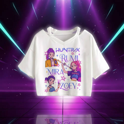 Crop T-shirt KPop Demon Hunters Huntrix