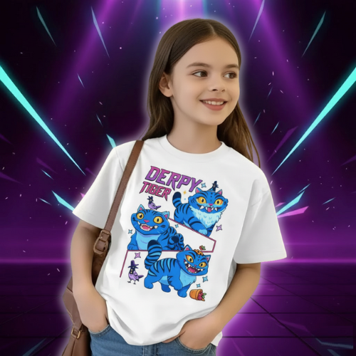 T-shirt KPop Derpy Tiger Demon Hunters pour Enfant