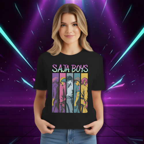 T-shirt Coréen Demon Hunters