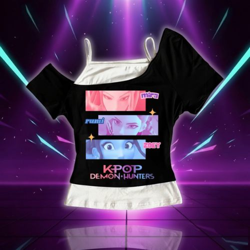 T-shirt Animé Y2K KPop Huntrix