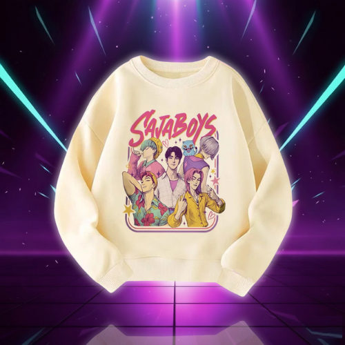 Sweat KPop Blanc Saja Boys pour Enfant