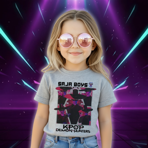 T-shirt KPop Demon Hunters Saja Boys Enfant