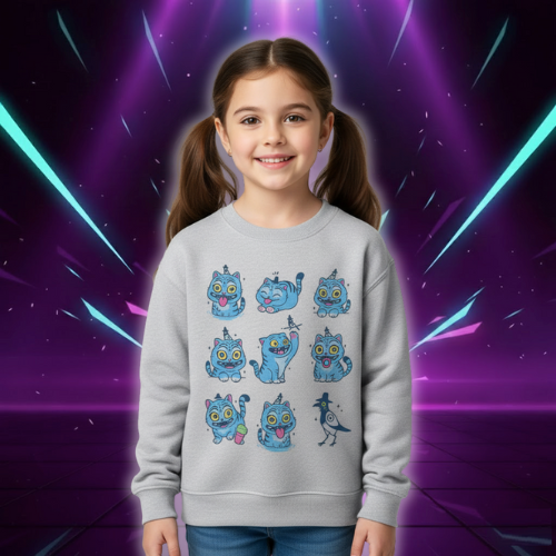 Sweat KPop Derpy Tiger pour Enfant