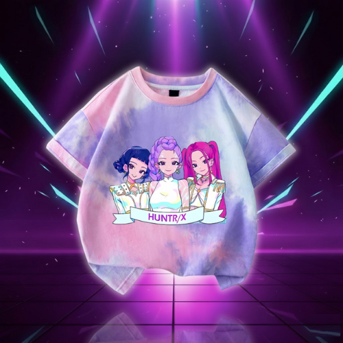 T-shirt KPop Tie-dye Huntrix pour Enfant