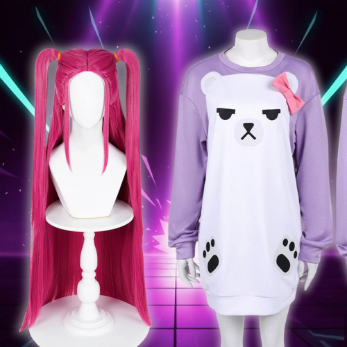Costume de Cosplay Mira Huntrix : Sweat et Perruque