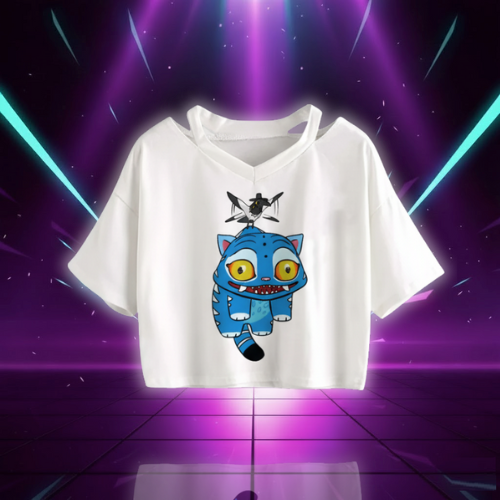 Crop T-shirt KPop Derpy Tiger Chasseur de Démon