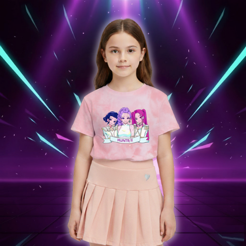 T-shirt Kawaii KPop Huntrix Tie-dye
