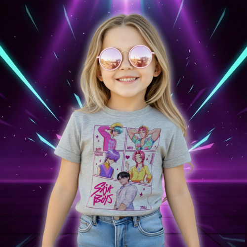 T-shirt KPop Demon Hunters Saja Boys Enfant