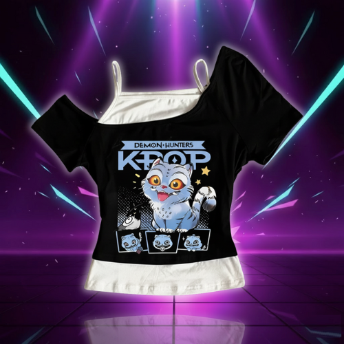 T-shirt Animé Y2K KPop Derpy Tiger