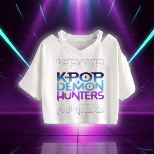 Crop T-shirt KPop Demon Hunters Huntrix