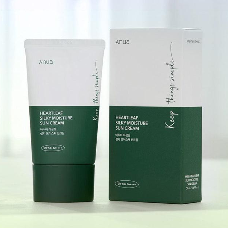 [Anua] Crème solaire hydratante Heartleaf