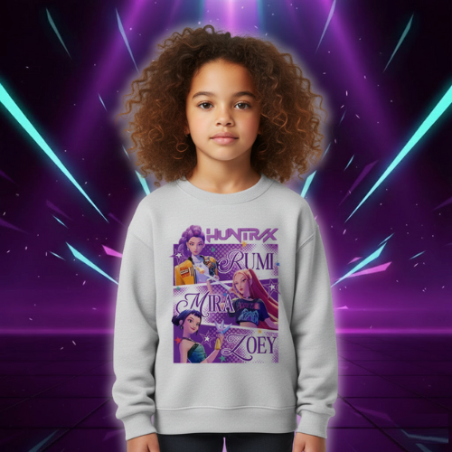 Casual Unisex  Boys Girls Movie Fans Gift Hoodie Manga Kids Huntrix Kpop Demon Hunters Children's Sweatshirt Cute Tiger Hoody (Copie)