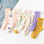 Chaussette Coreenne a Fleurs