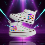 Children's Canvas Shoes High-Top Kpop Demon Hunter Girls Sneakers Breathable Kids sports Shoes Student Running Tennis Shoe