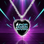 Collier KPop Demon Hunters Pendentif Coeur