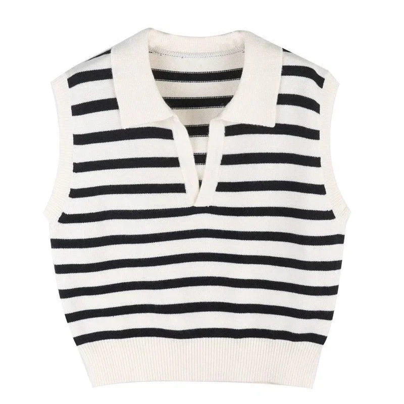 Débardeur Pull à Rayure