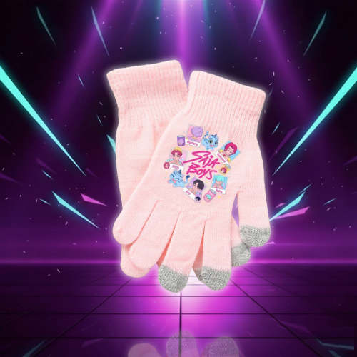 Gants Roses pour Filles KPop Demon Hunters