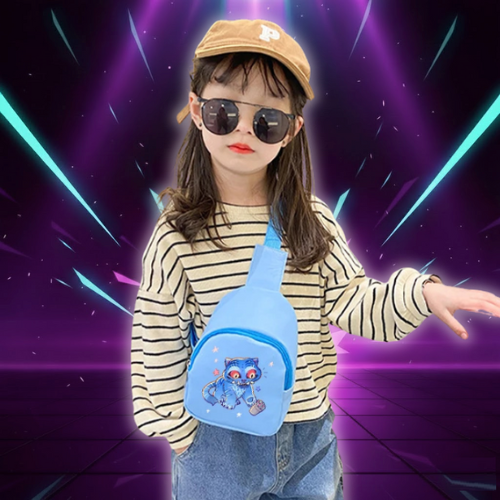 K-pop Demon Hunters Kawaii Chest Pack for Boys Girls Anime Cartoon Fashion Shoulder Bag Students Portable Crossbody Pouch Gifts