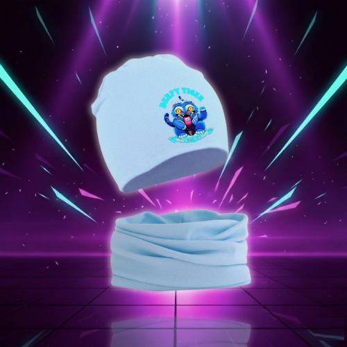 K-pop Demon Hunters Kids Kawaii Hat Scarf Sets Anime Cartoon Winter Warm Windbreak Cute Cap Collar Suit Children Birthday Gifts