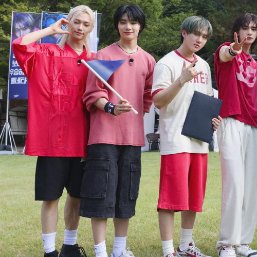 Short Jean Cargo Noir Jeongin - Groupe Stray Kids