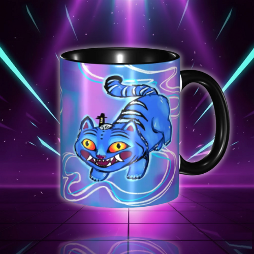 Kawaii Kpop Demon Hunters Derpy Cute Tiger Kpop Demon Hunters Derpy Cute Tiger Coffee Cup Office 2025 Movie 2025 Movie Mug