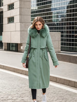 Manteau Coréen Col Fourrure