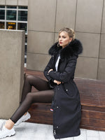 Manteau Coréen Col Fourrure