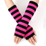 Mitaines Longues Rayures Harajuku