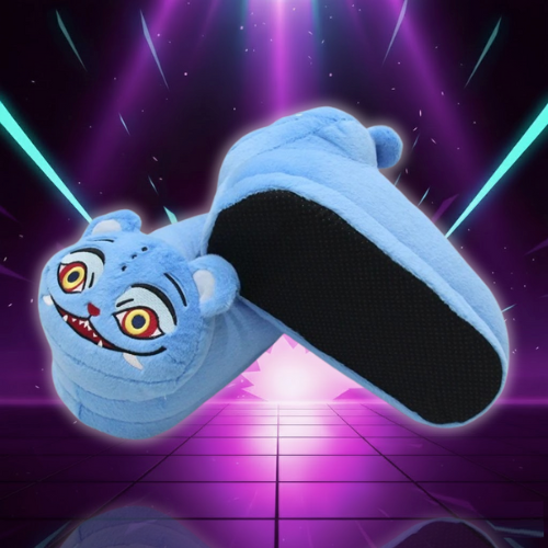 NEW Kpop Demon Tiger Hunters Cosplay Plush Slippers Stuffed Winter Cotton Home Shoes Christmas Birthday