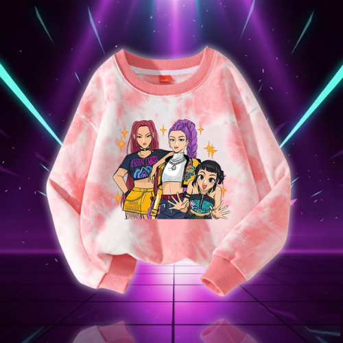 New K Pop Demon Hunters Kids Hoodie Sweatshirt Kawaii Cartoon Printed Tops Boys Autumn Long Sleeves Baby Girl Winter Clothes