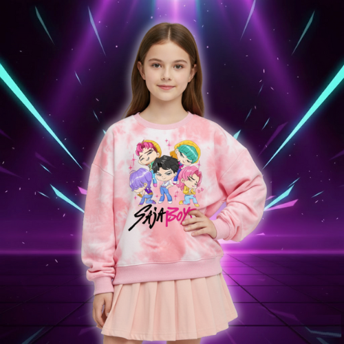 New K Pop Demon Hunters Kids Hoodie Sweatshirt Kawaii Cartoon Printed Tops Boys Autumn Long Sleeves Baby Girl Winter Clothes (Copie)