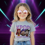 New in Children Kids T-shirt KPop Demon Hunters Funny Fans Tshirt KPop Demon Hunters Clothes Boys Girls Tee Top Unisex (Copie)