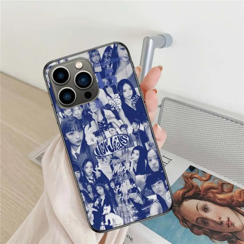 Housse de téléphone KPOP en Silicone - New Jeans