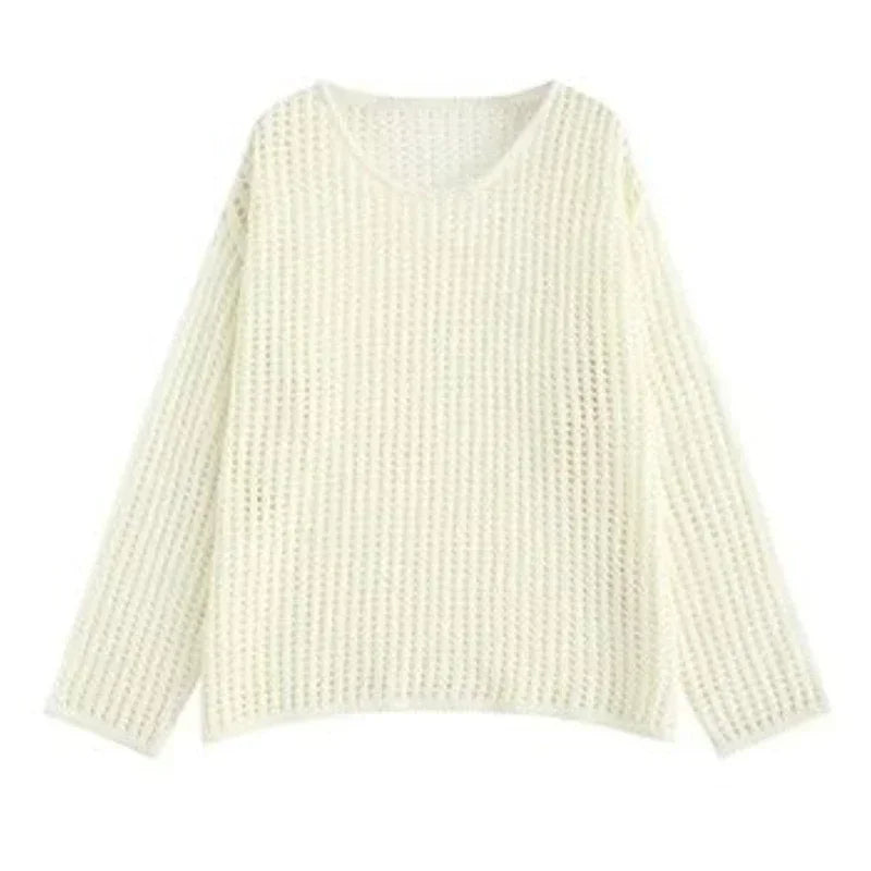 Pull Résille Blanc Hyunjin - groupe Stray Kids