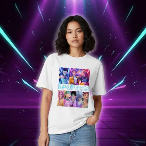 T-shirt Blanc KPop Demon Hunters