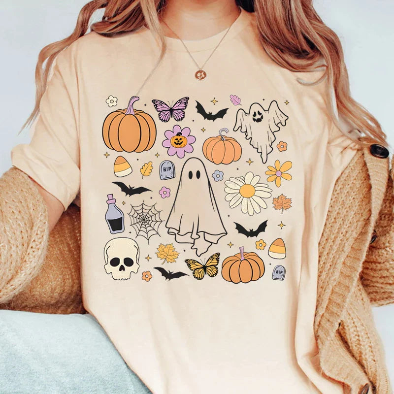 T-shirt Coréen Halloween