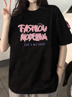 T-shirt Coréen Oversize Noir