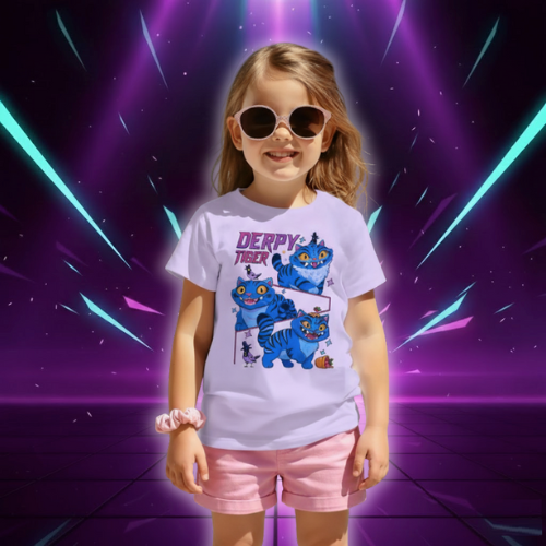 T-shirt Enfant Derpy Tiger KPop Demon Hunters