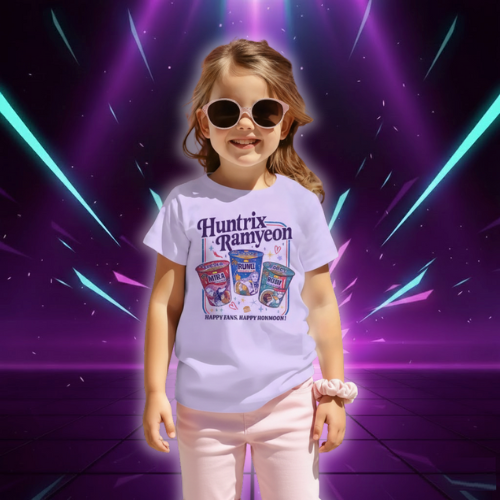 T-shirt Enfant Huntrix Ramyeon KPop Demon Hunters
