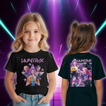 T-shirt Noir Demon Hunters Huntrix pour Enfant