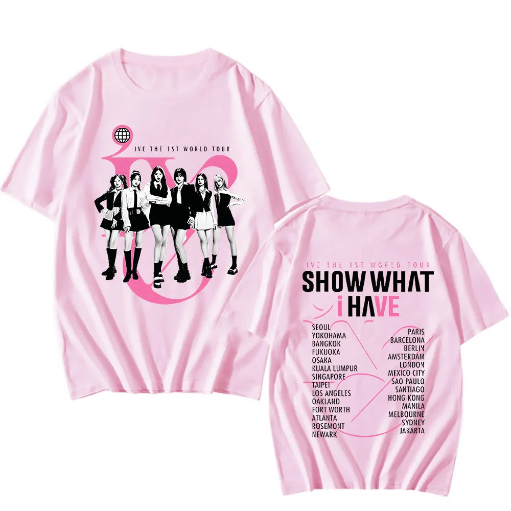 T-shirt Tour du Monde KPOP - Groupe IVE