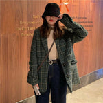 Veste Coreenne Carreaux Anglaise