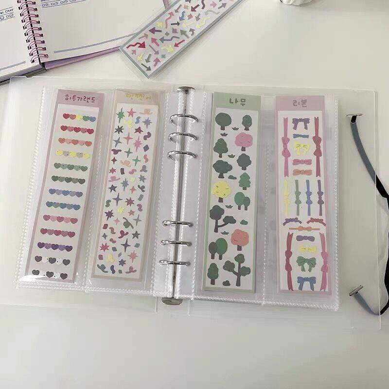 A5 Binder Storage Collect Book Korea idol Photo Organizer Journal Diary Agenda Planner Bullet Cover School Stationery