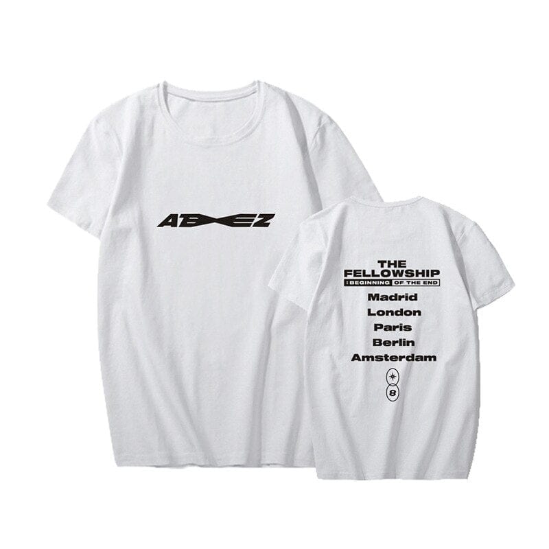 KPOP ATEEZ 2022 WORLD TOUR THE FELLOWSHIP : BEGINNING OF THE END T-Shirt TShirt Cotton Unisex