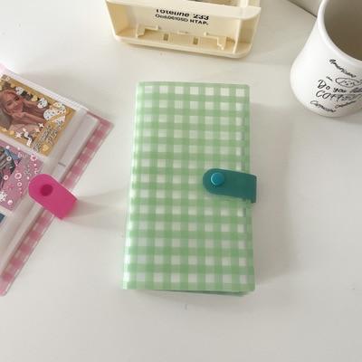 SKYSONIC 240 Slots Cream Waffle 3 Inch Photo Album Transparent Sleeves Idol Cards Collect Book Korean Journal Book Home Supplies